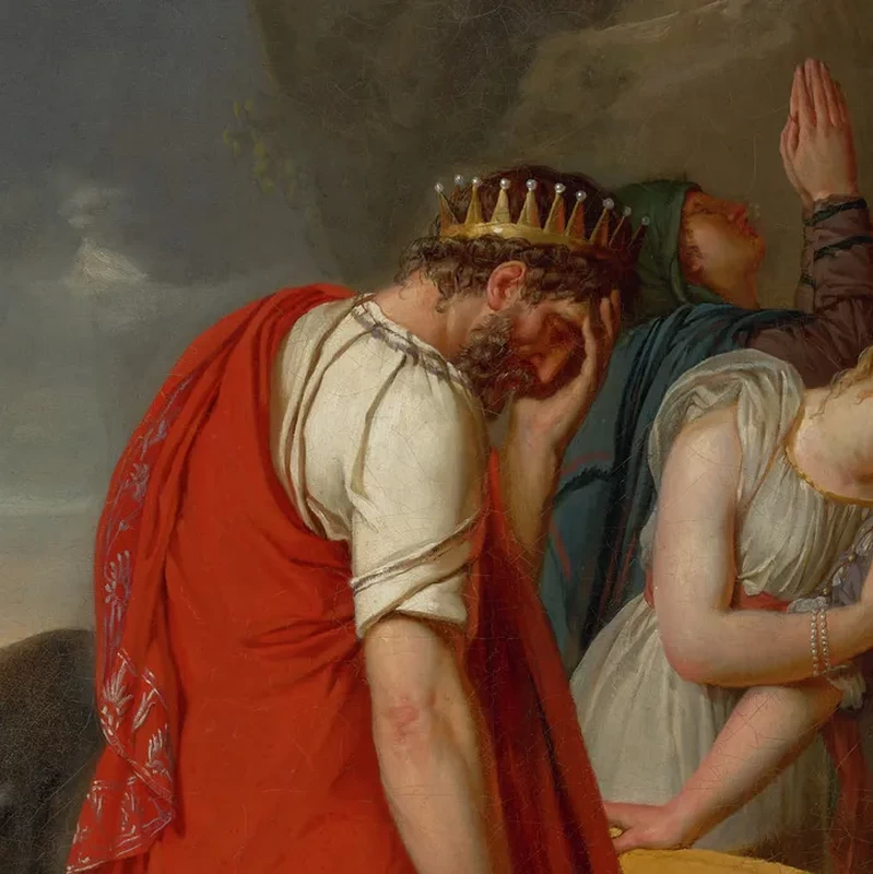 Psiche dice addio alla sua famiglia - Fine Arts Museums of San Francisco, dettaglio 1